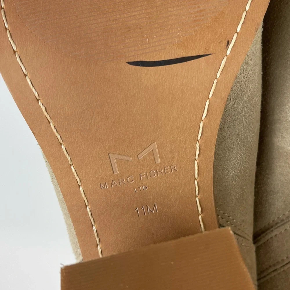 NEW Marc Fisher Oshay Pointed Toe Booties Tan Heels Womens Size US 11 M - Picture 10 of 13
